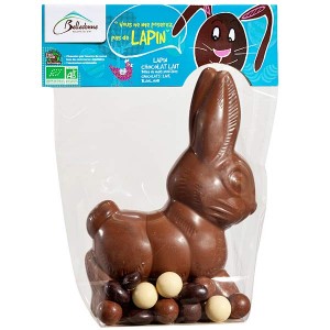 Lapin de Pâques en chocolat au lait